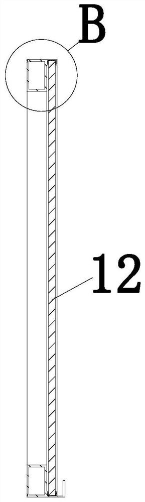 Glass aluminum frame door sealing device and mounting method