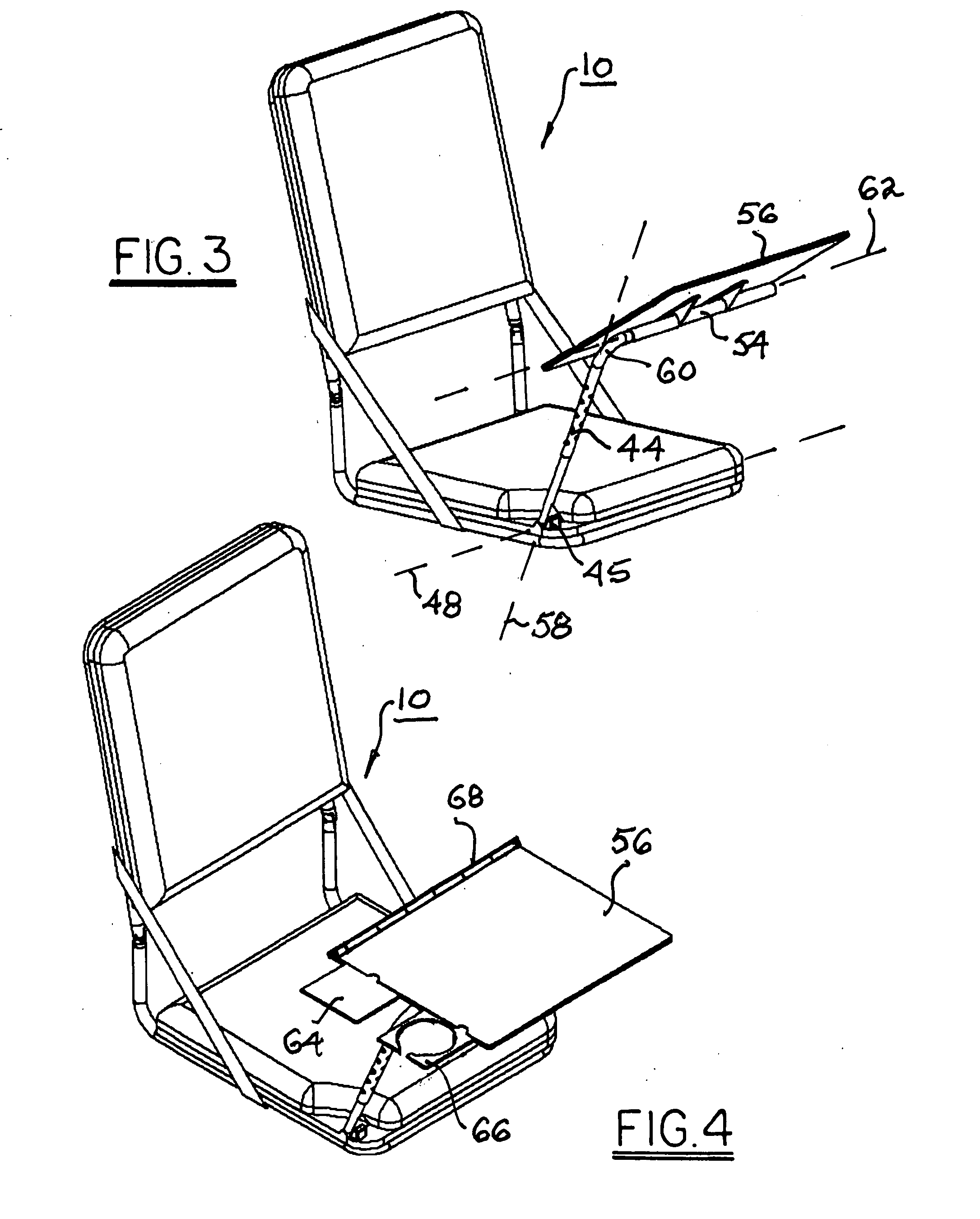 Compact foldable work/activity station