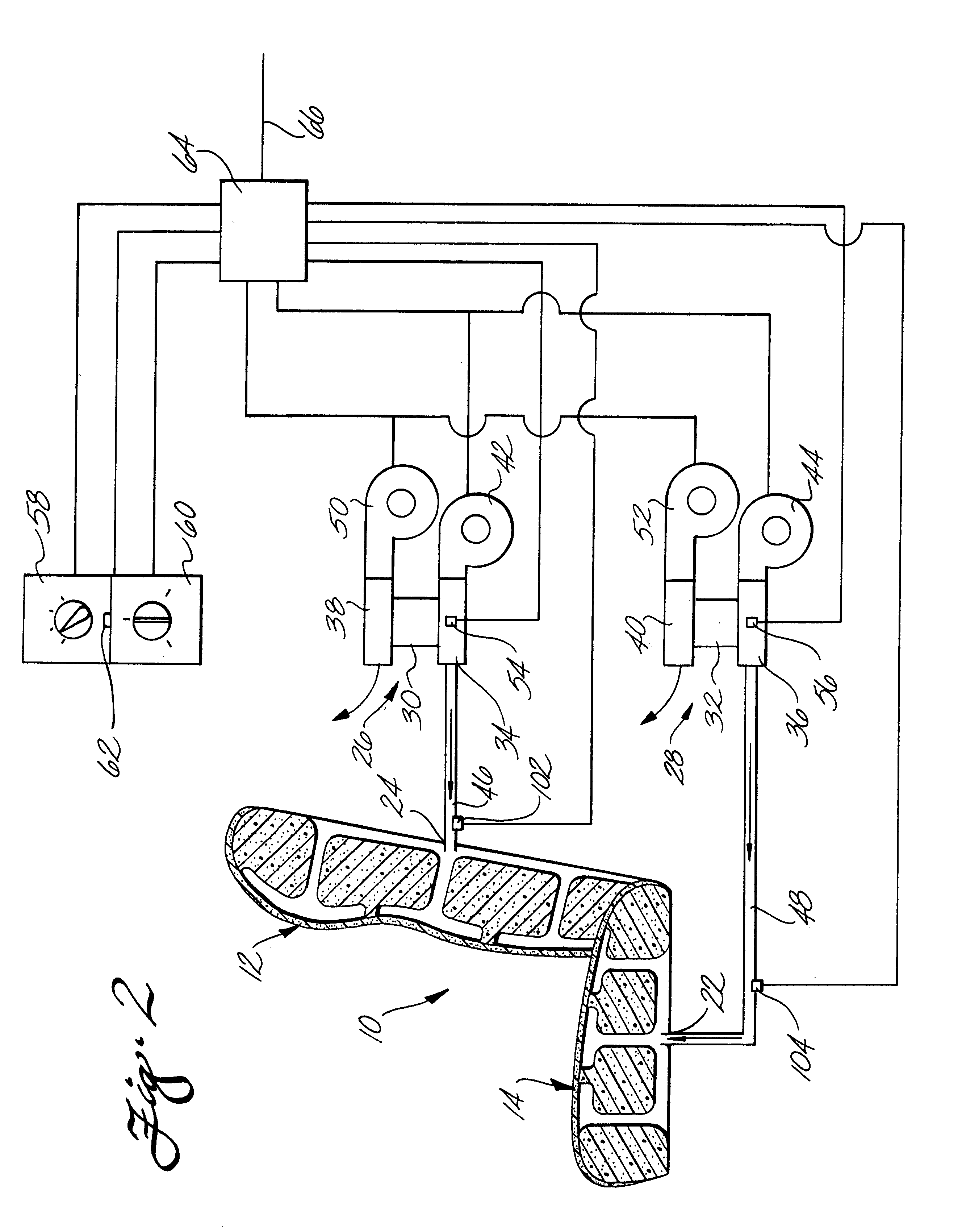 Variable temperature seat climate control system