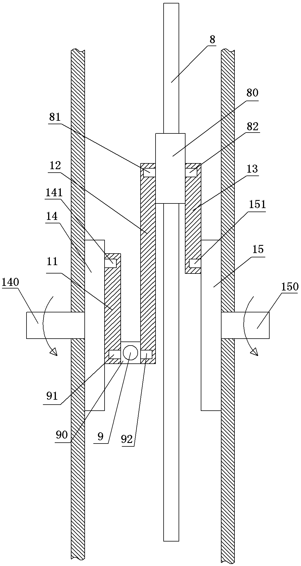 Casting sand removing device