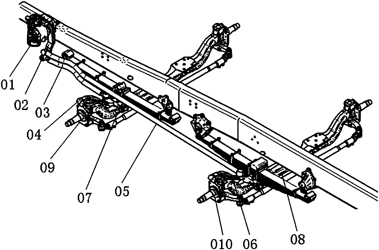 A double front axle automobile steering system