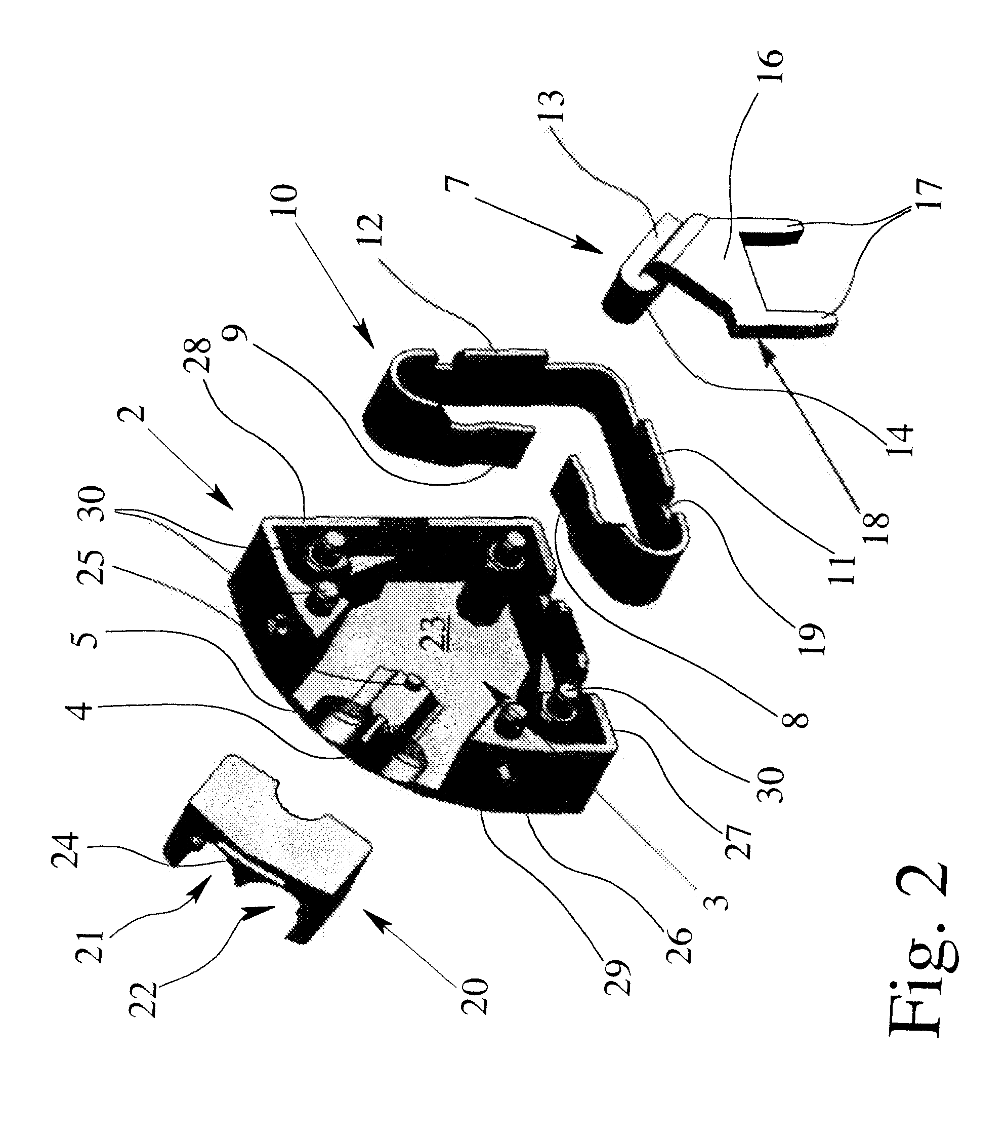 Electrical terminal with a spring force clamping terminal for two conductors