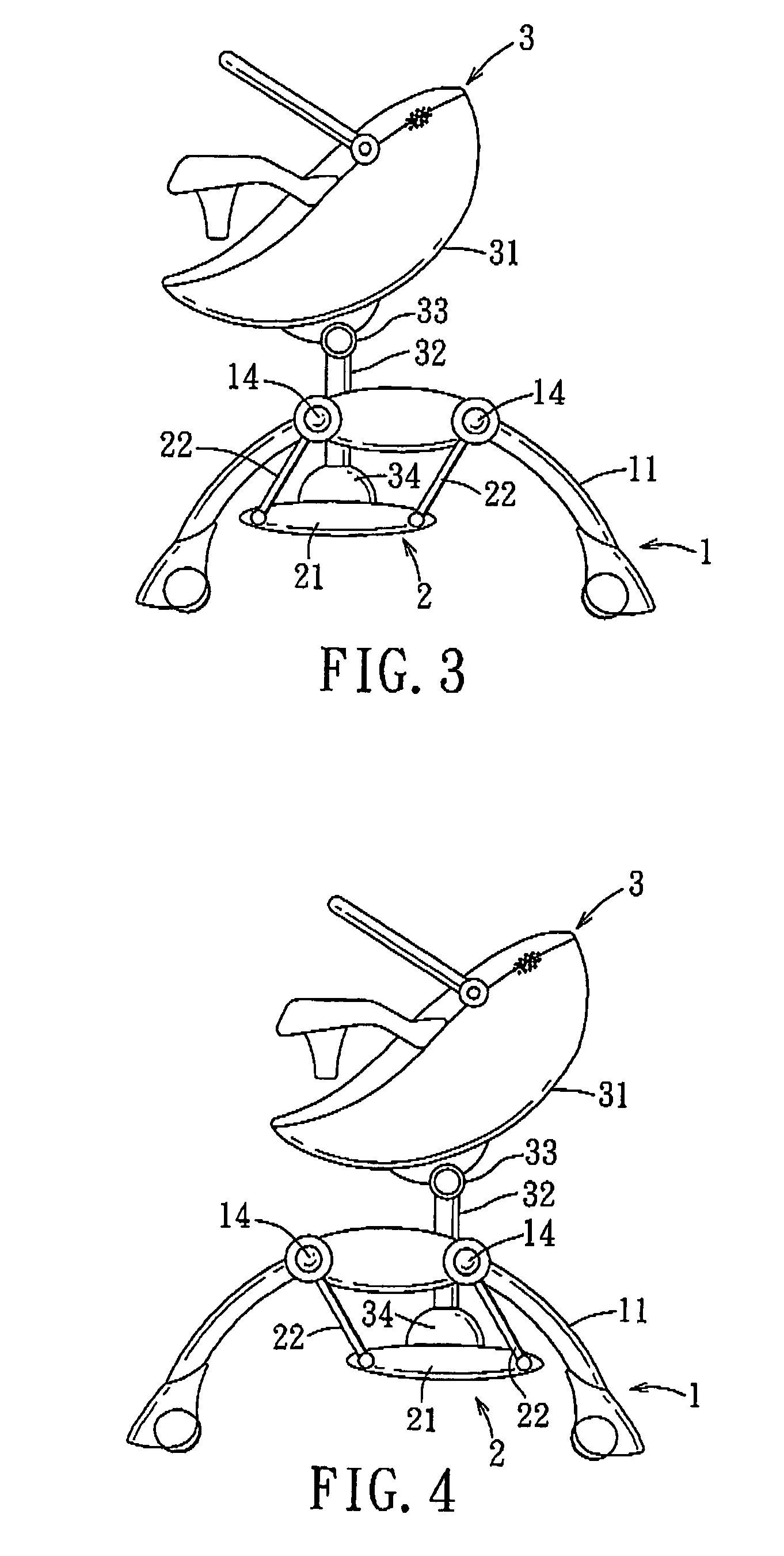 Infant swing apparatus