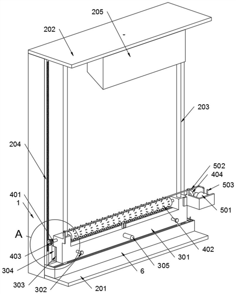 An automatic cleaning device for building walls