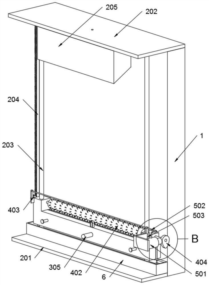 An automatic cleaning device for building walls