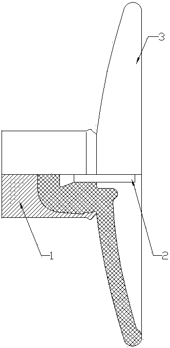 Integrated-molding-type aerodynamic disk-shaped suspension-type polymer insulator string element