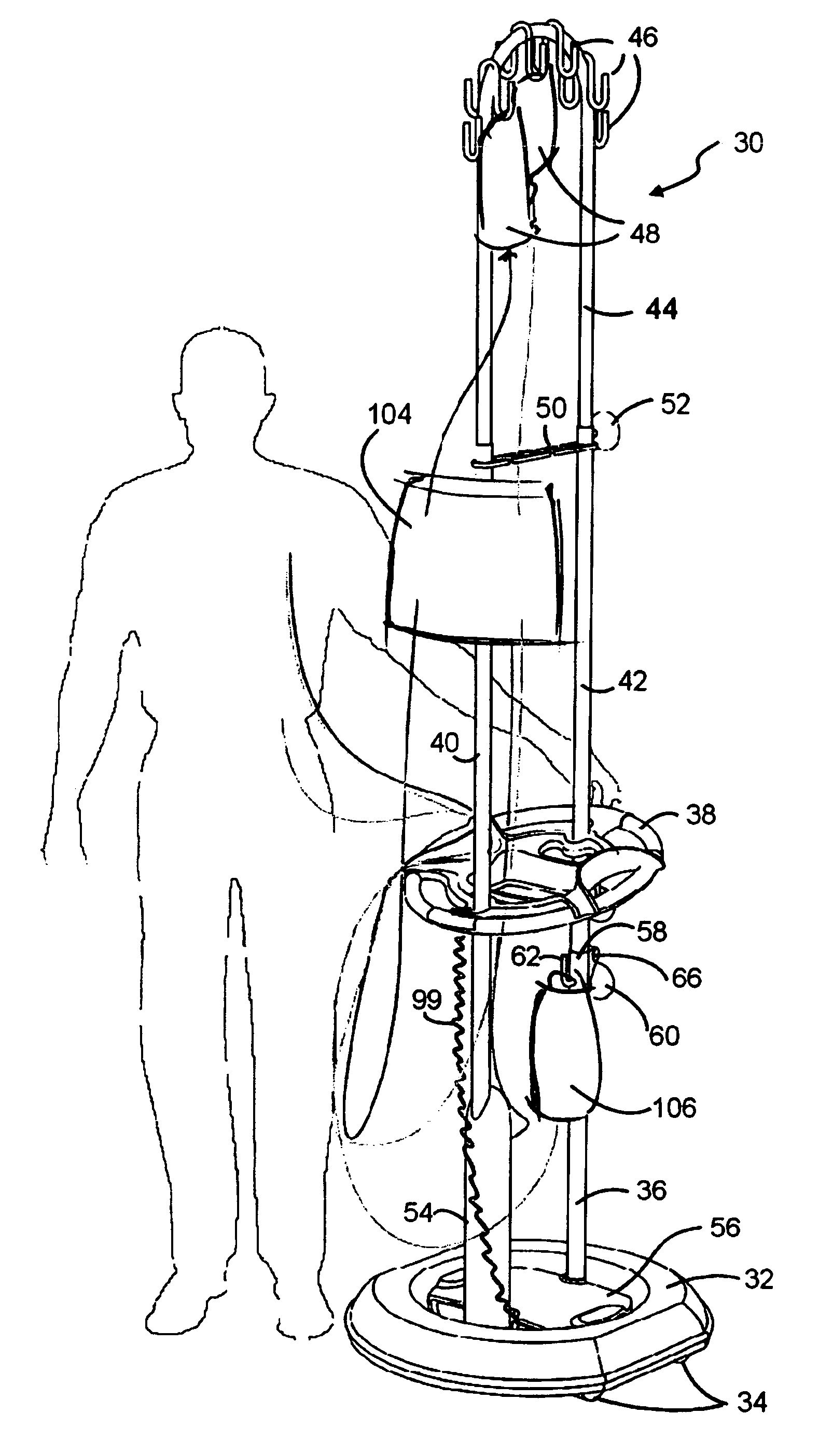 Adjustable movable IV stand
