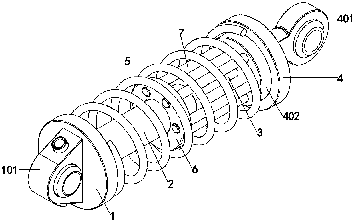 Improved anti-breaking shock absorber