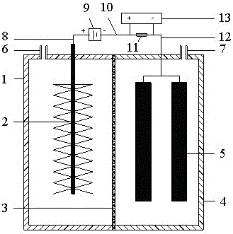 Method for recovering nickel from nickel-containing wastewater by using microbial electrolytic cell