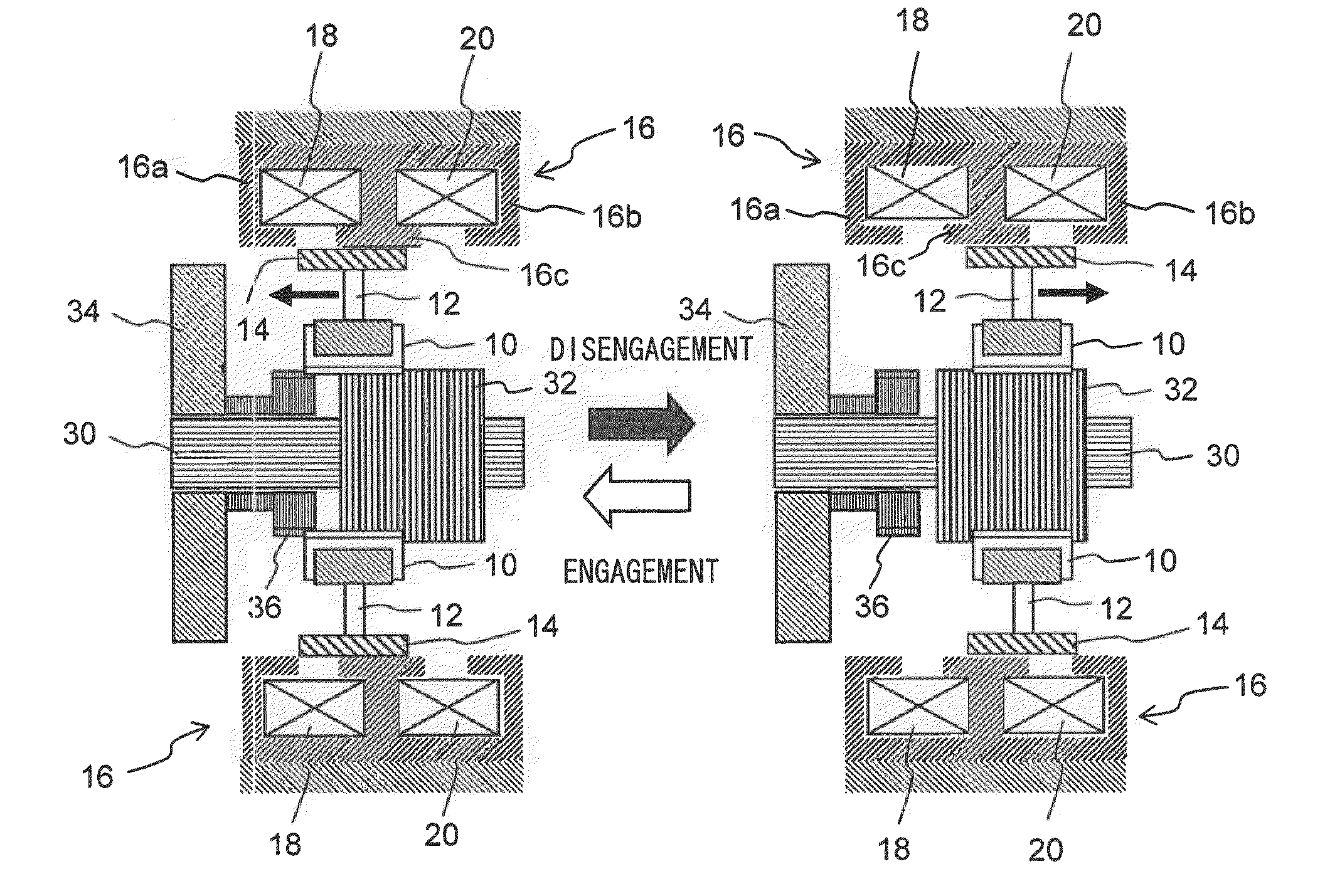 Dog clutch actuator