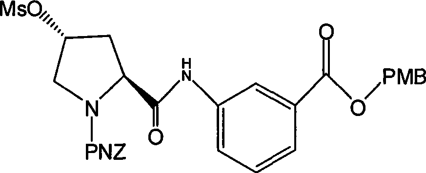 Carbapenem penicillin ertapenem intermediate, and preparation and use thereof