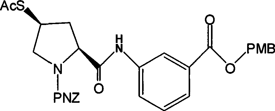 Carbapenem penicillin ertapenem intermediate, and preparation and use thereof