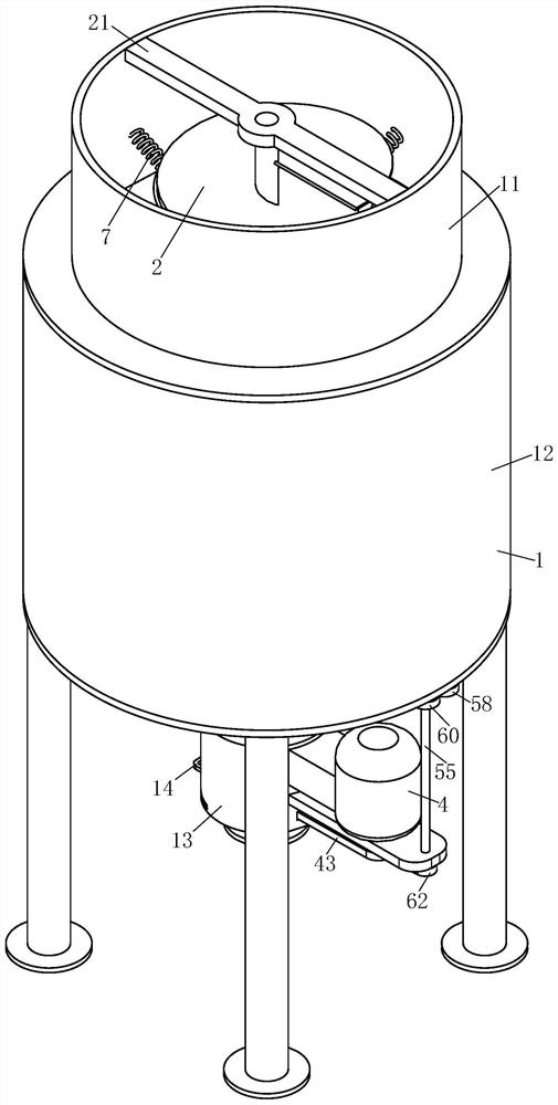 A vertical circulating concrete mixer