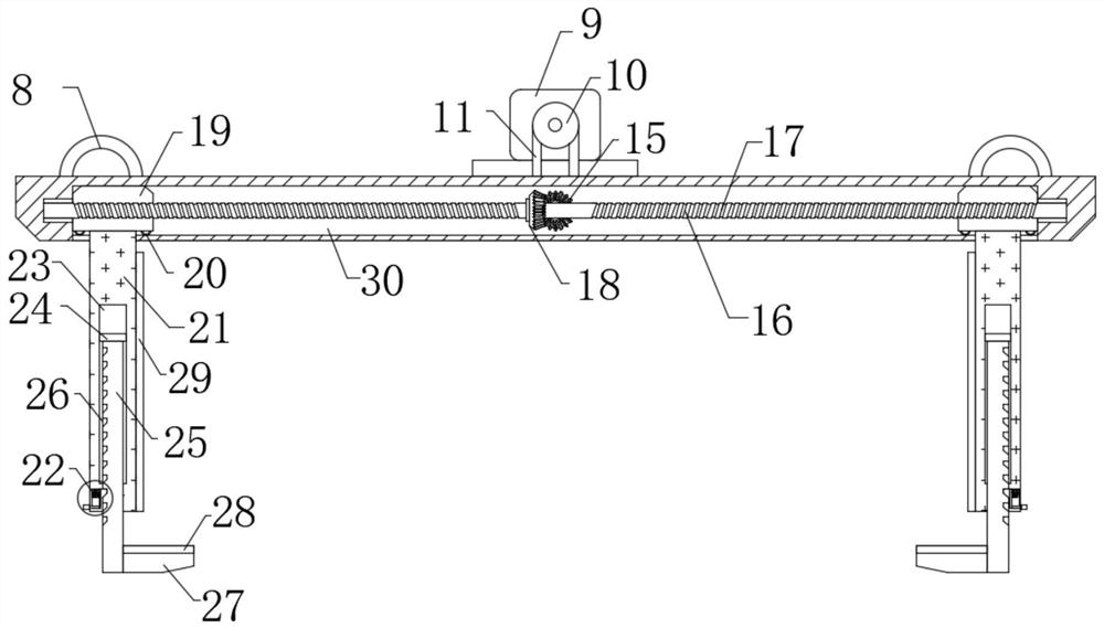 Portal frame for transferring heavy cargo box