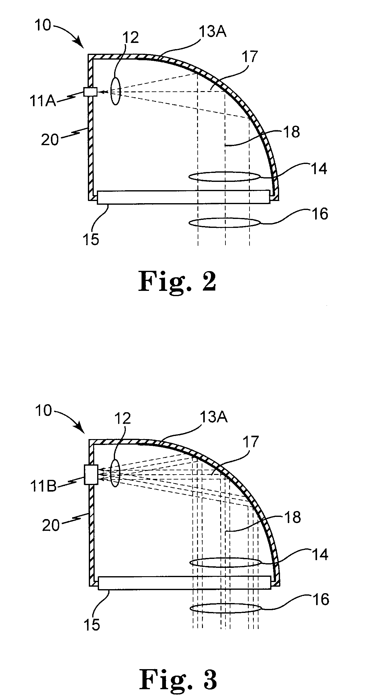 Side-loaded light emitting diode module for automotive rear combination lamps