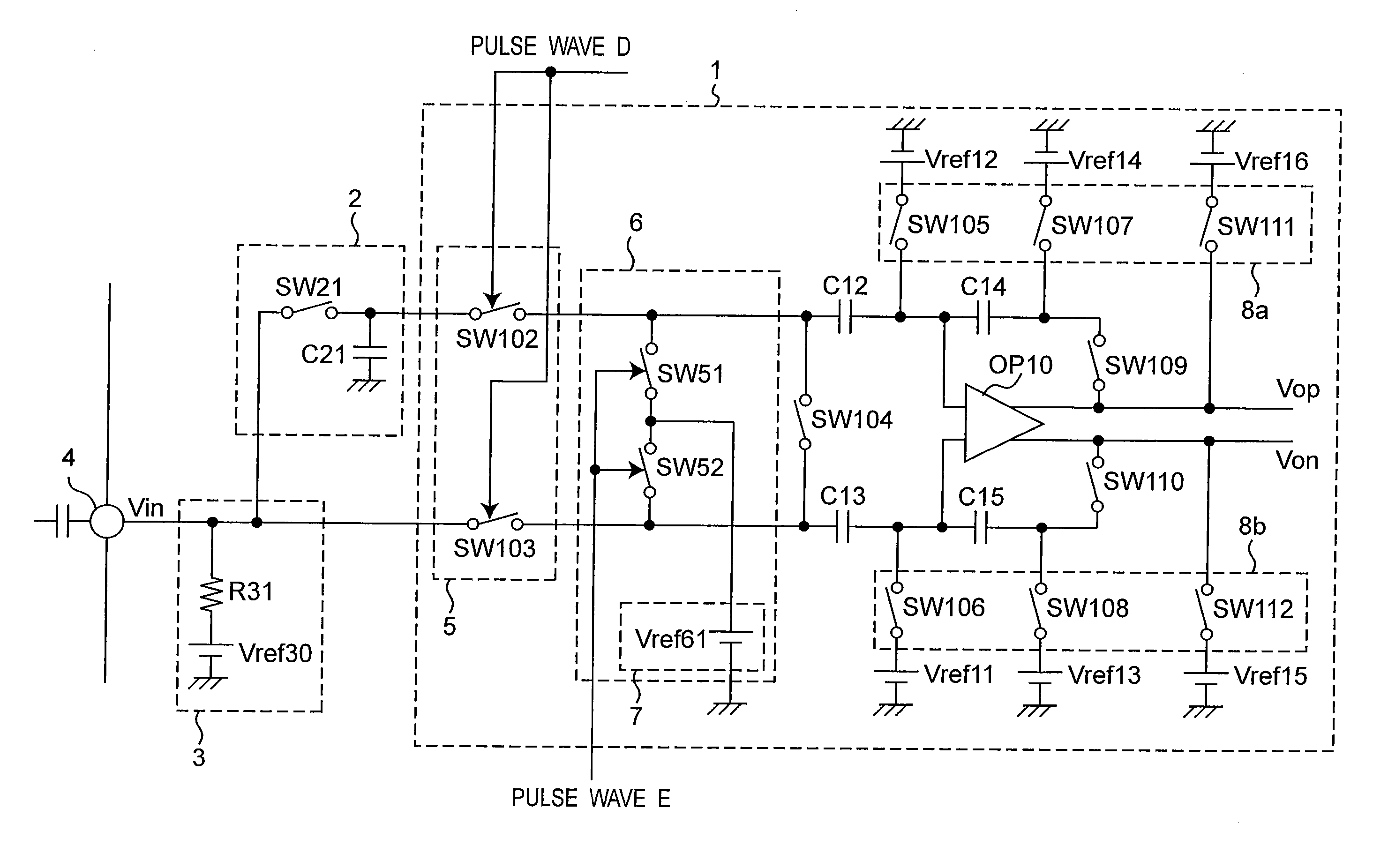 Analog signal processing circuit for ccd camera, and analog signal processing method