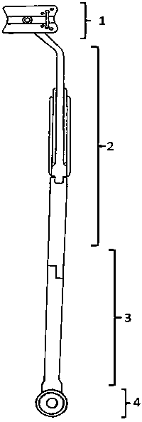 Expanding instrument for space between lumbar spinous processes
