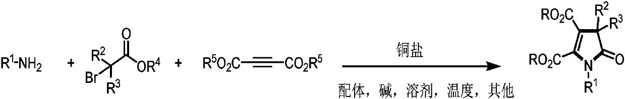 Preparation method of poly-substituted pyrrolidone derivatives