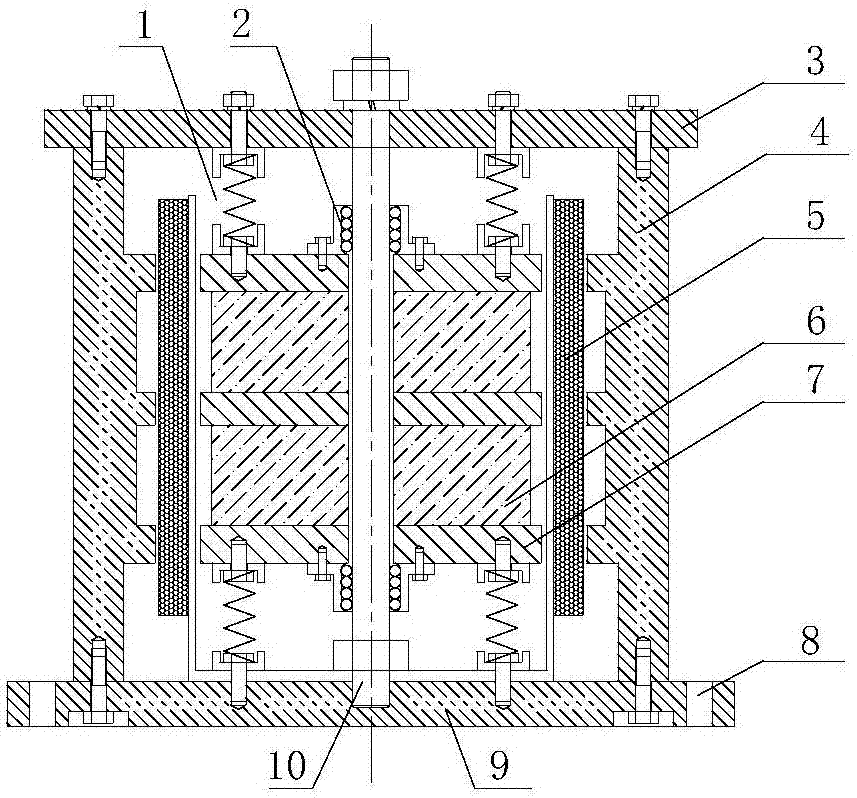 Electromagnetic electromechanical coupling circuit tuning vibration absorber