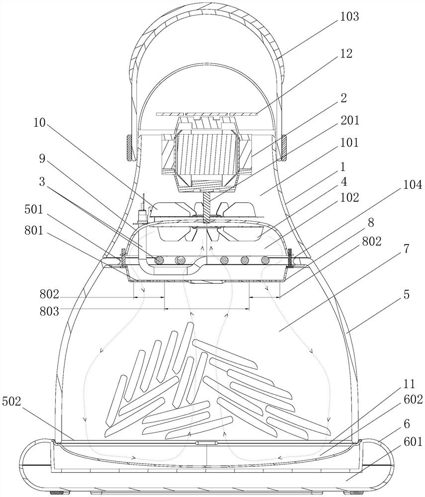 Air frying food processor