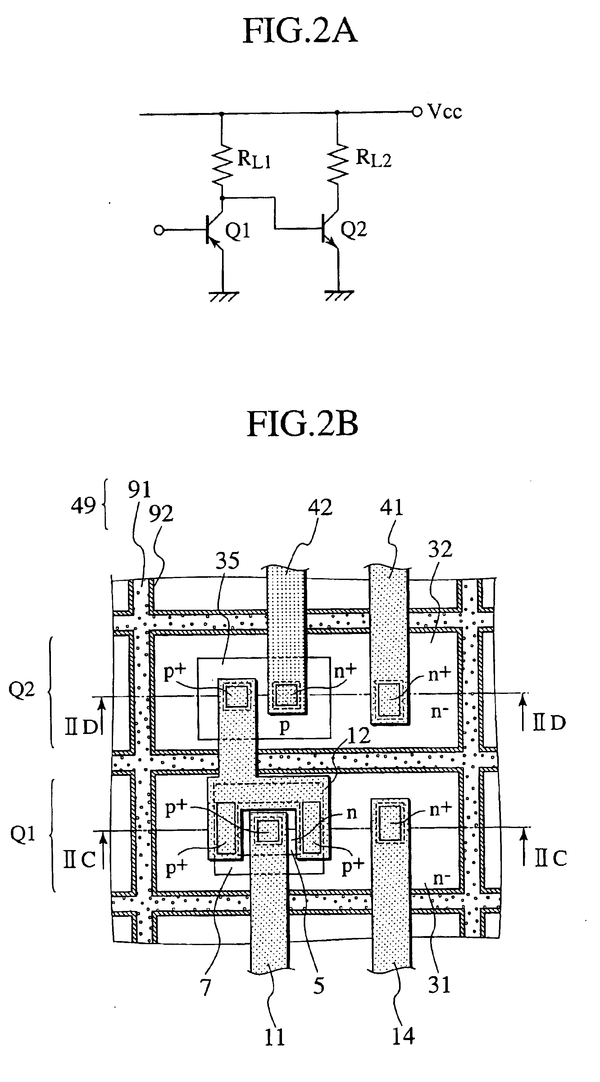 Lateral transistor having graded base region, semiconductor integrated circuit and fabrication method thereof