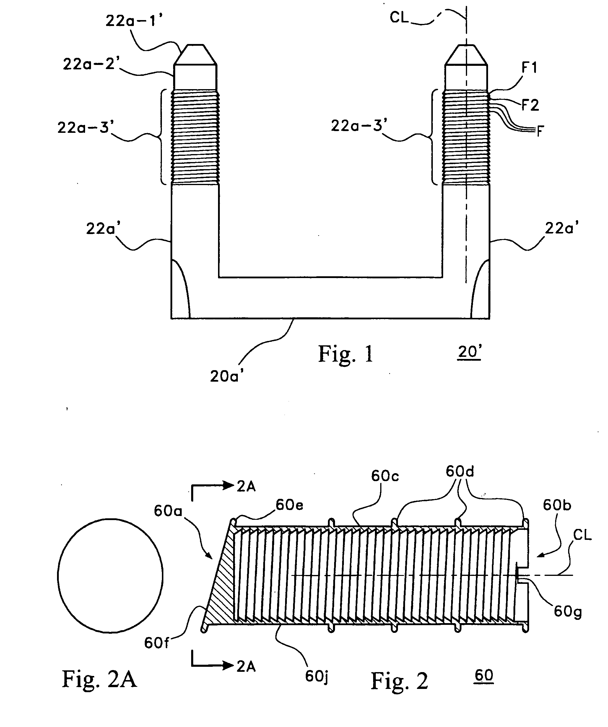 Inserts and method and apparatus for embedding inserts in cast members