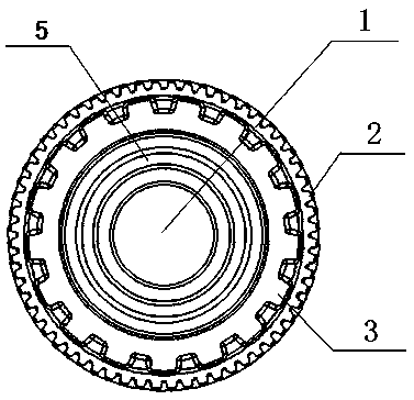 New energy automobile speed reducer driven gear and manufacturing process thereof
