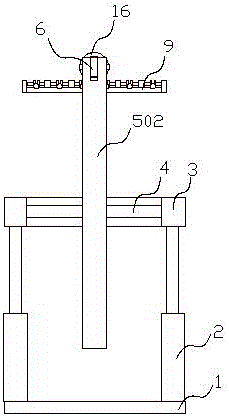 Convenient high-position nail driving device