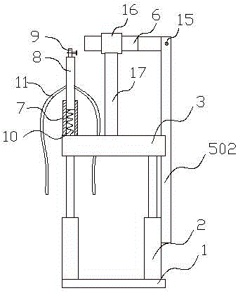 Convenient high-position nail driving device