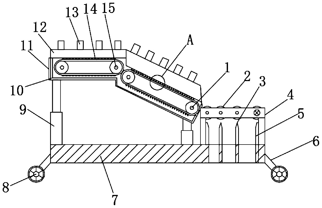 Automatic logistics unloading device