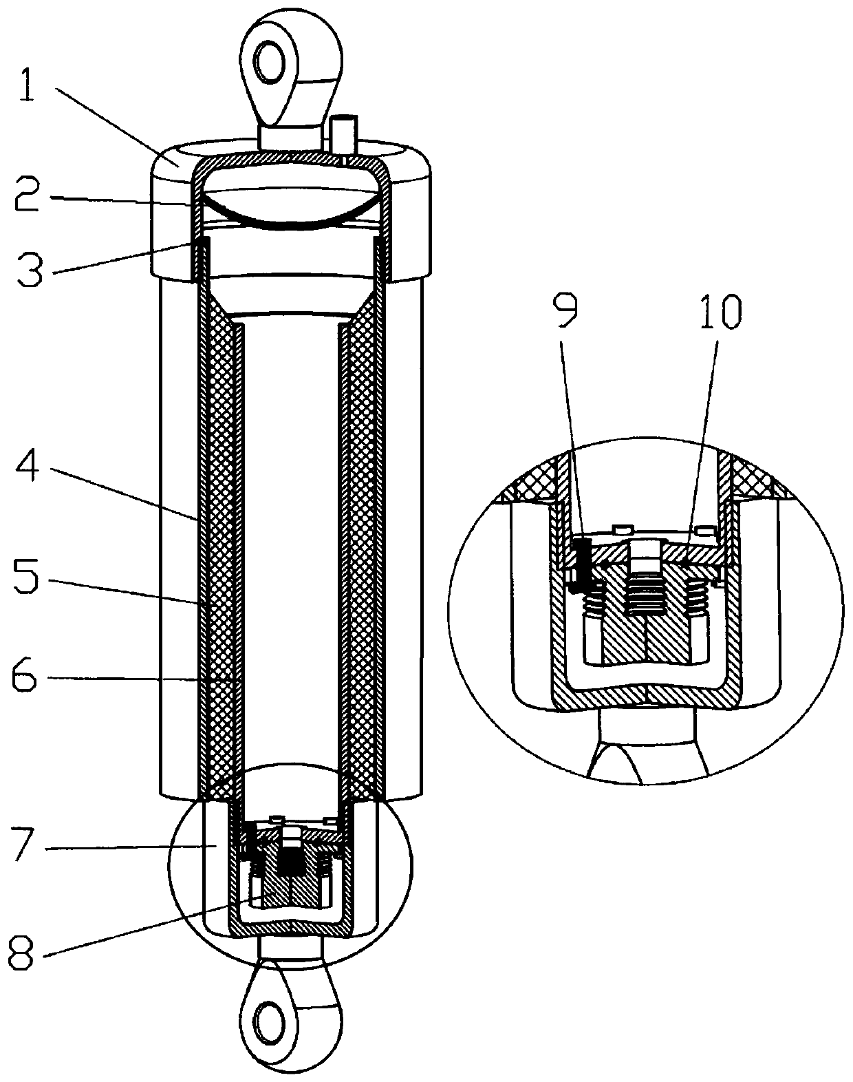 Hydraulic anti-resonance vibration isolator with frequency modulated by air spring