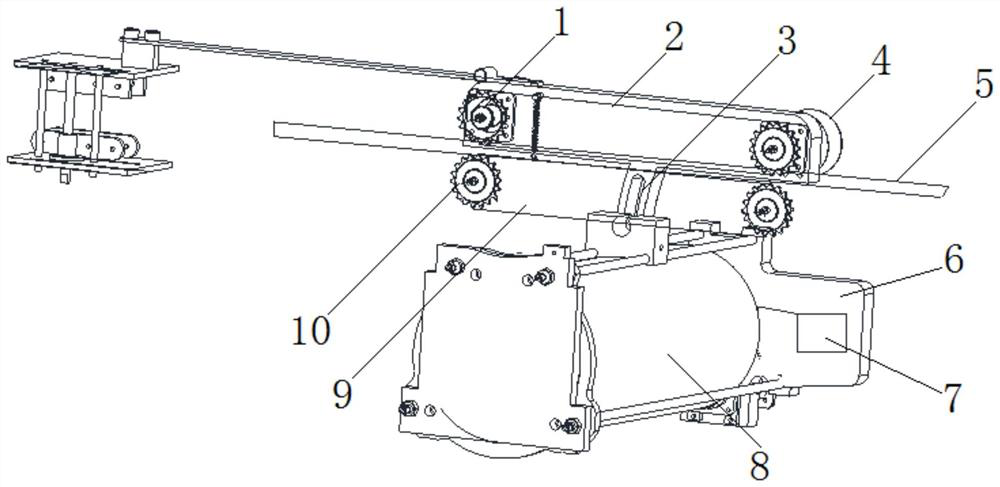 Cable gluing device