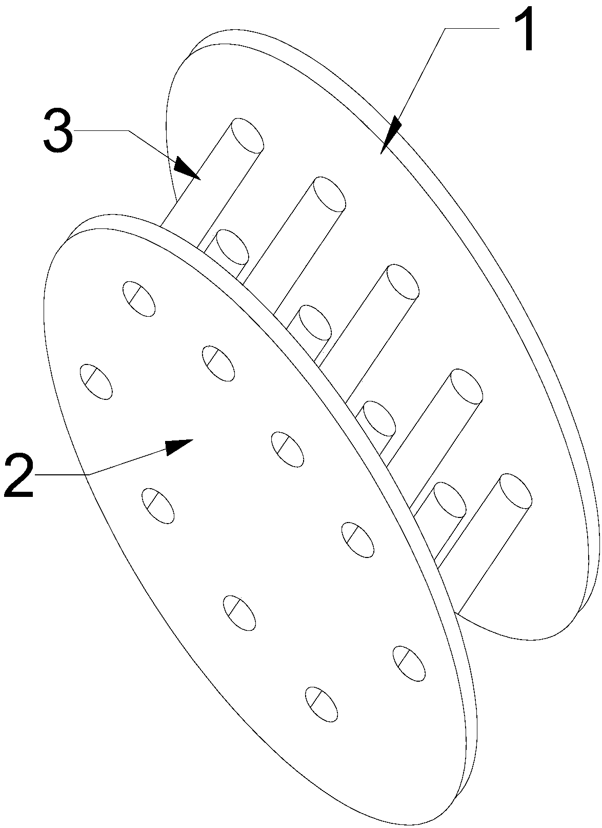 Novel heat exchange tube plate