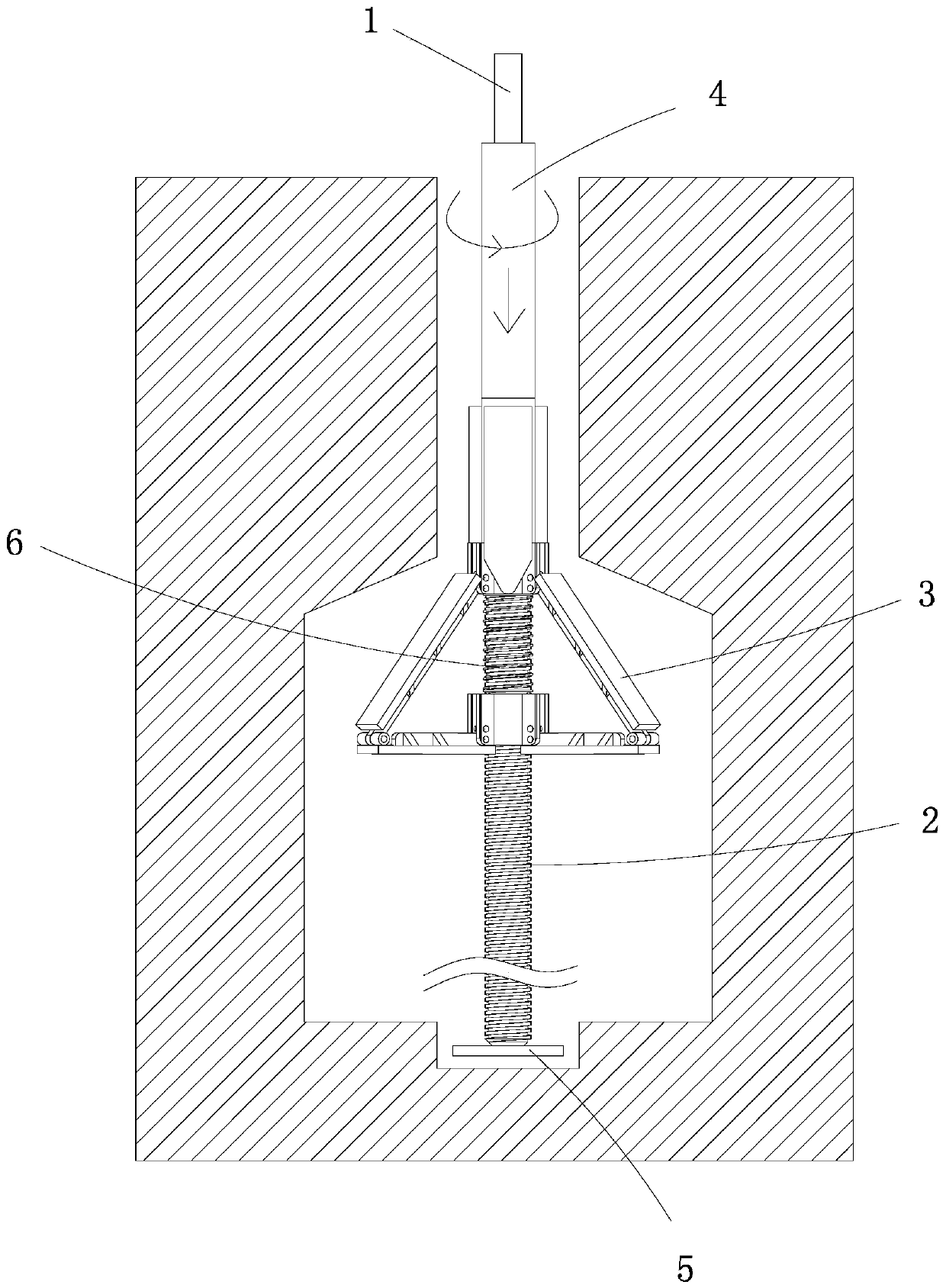 Self-expanded body anti-floating anchor rod