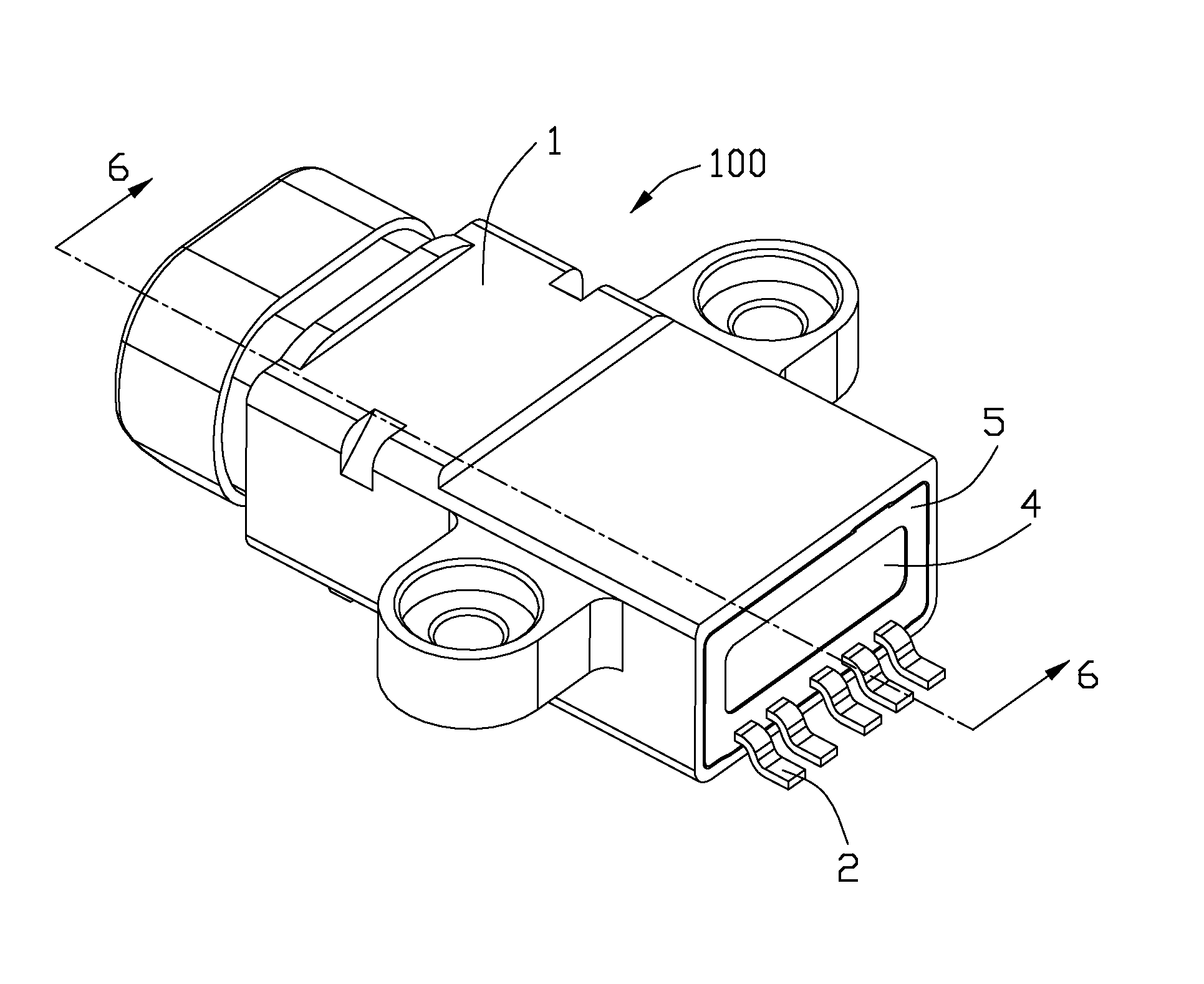 Waterproof audio jack connector