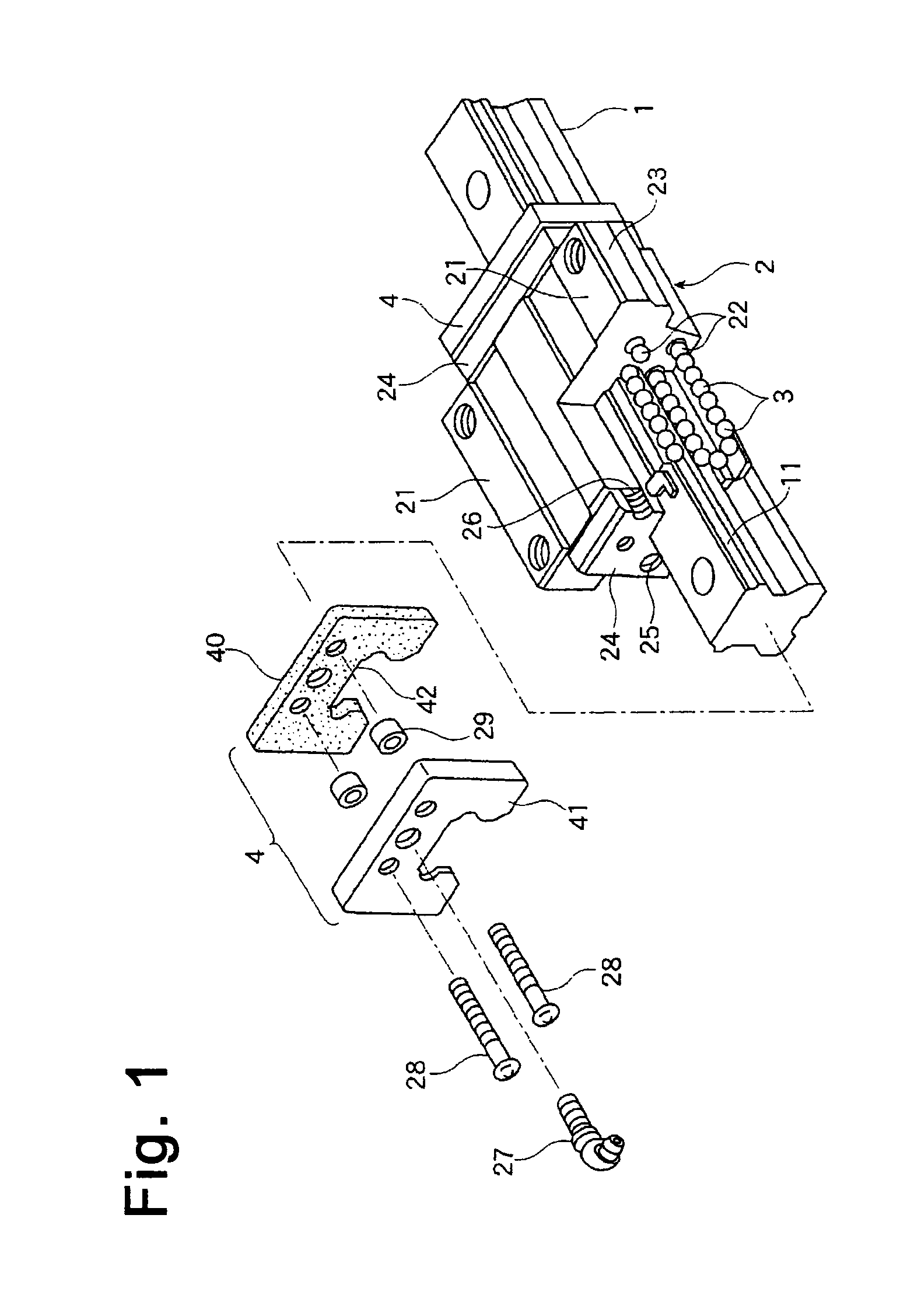 Seal plate for a movement guide device