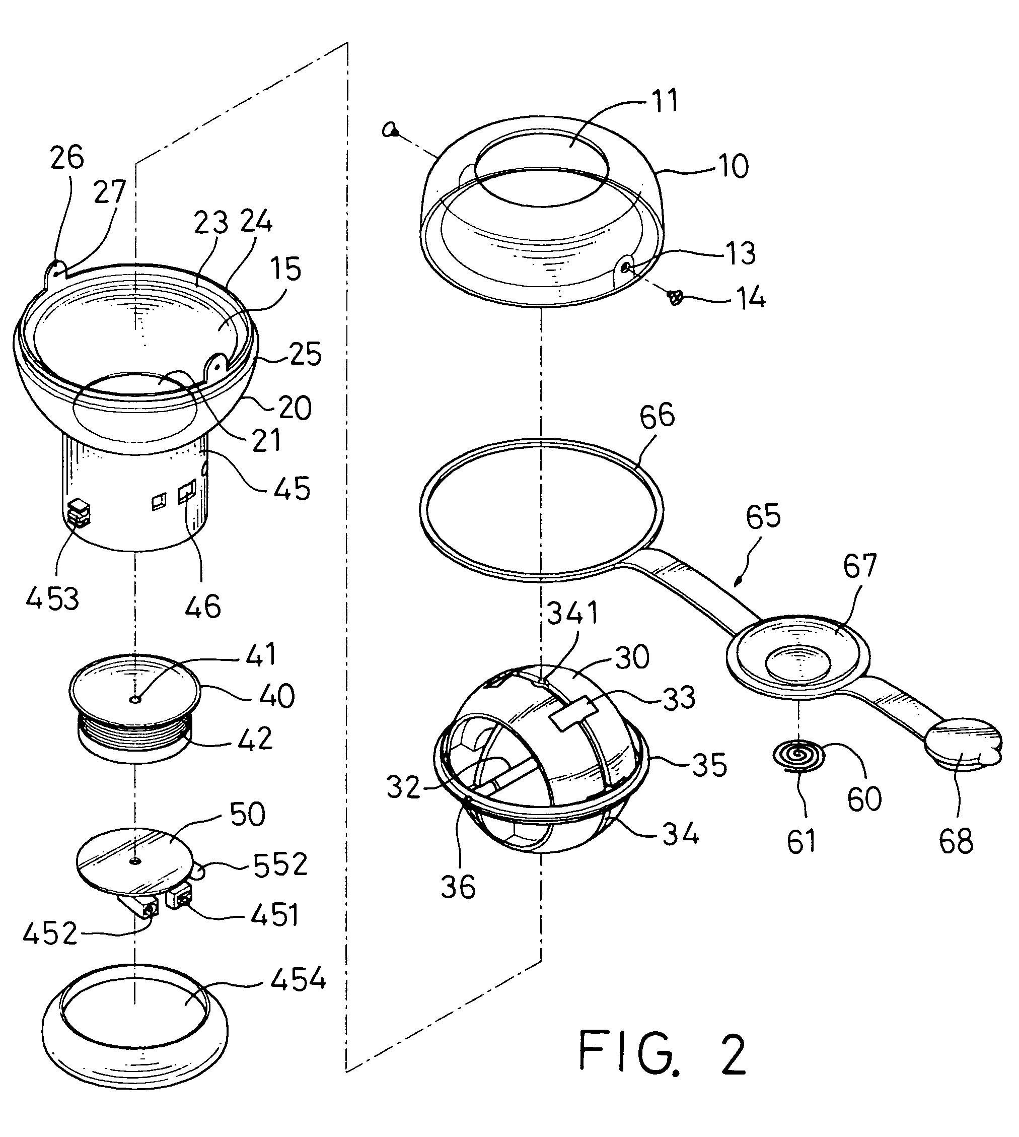 Manual electric generating device