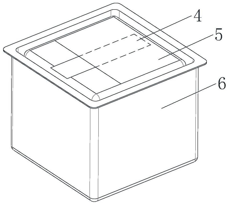 Dried orange peel ginger sugar soluble block and packaging structure and preparation method thereof