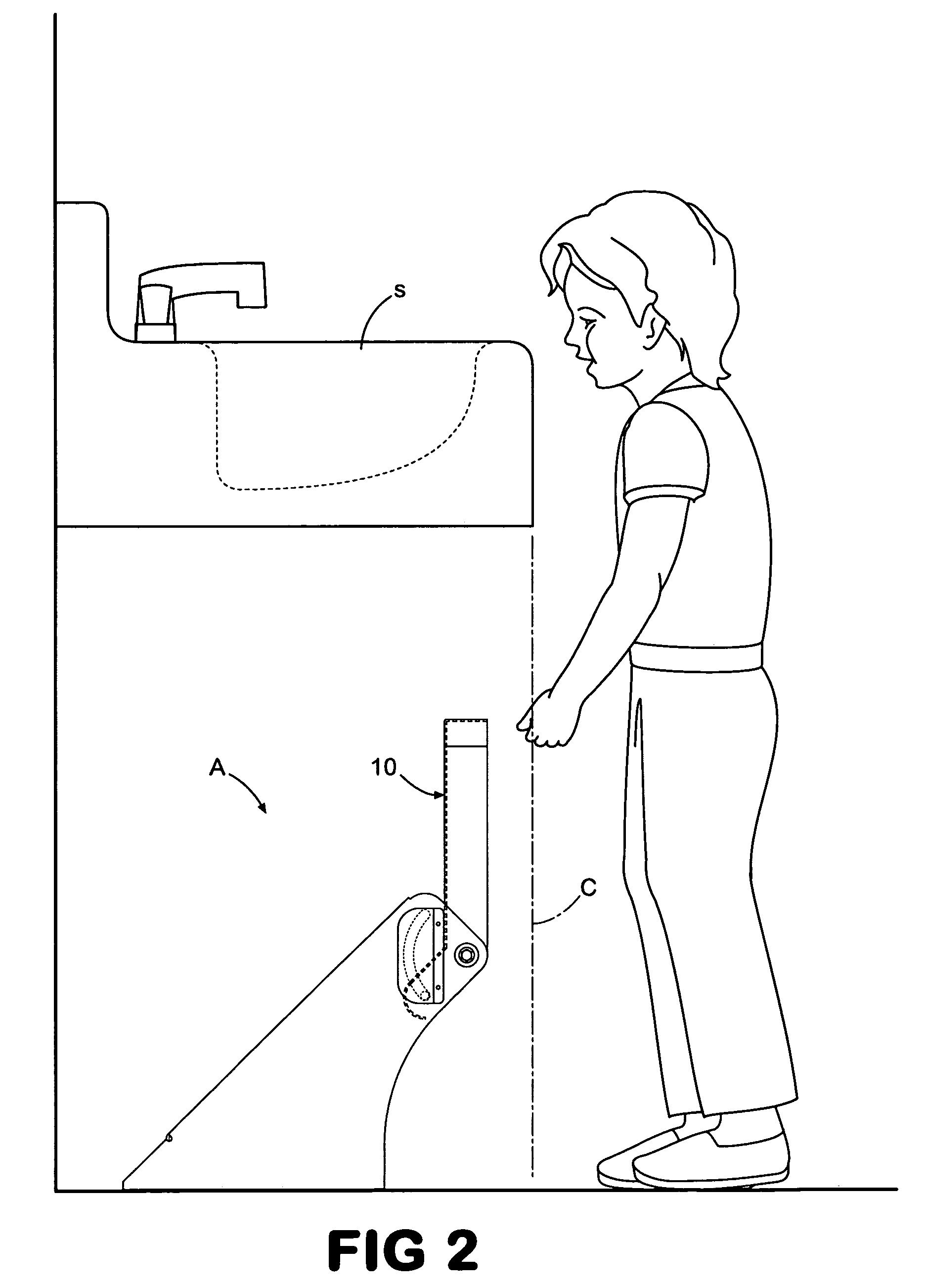 Sink access device for a public restroom