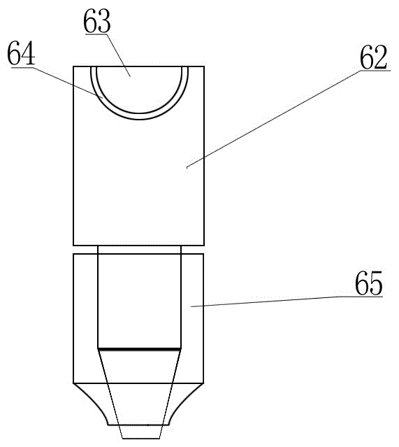 Absorption type glass column circular head grinding device