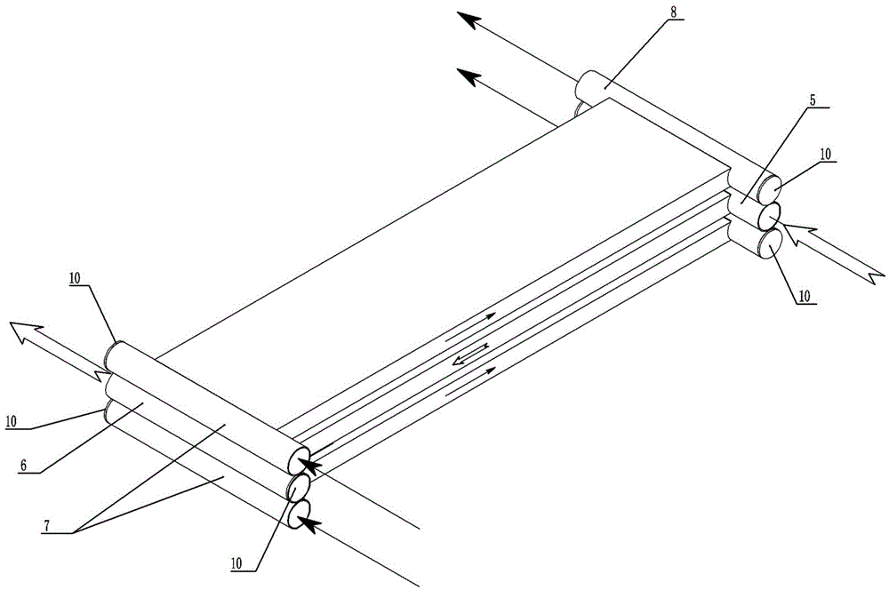 Energy recovery device and method for lng engine based on temperature difference power generation technology