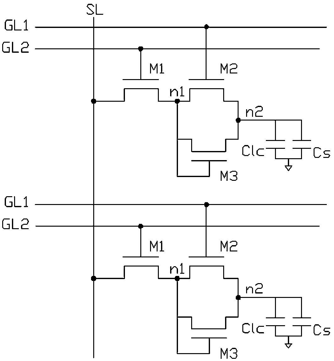 A pixel driving circuit, array substrate and liquid crystal display device