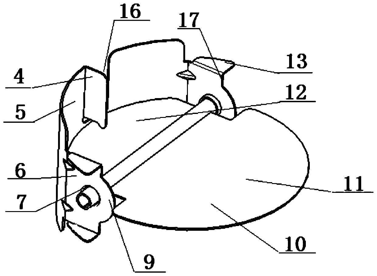 An anti-windback structure for the top cylinder of the smoke collecting hood of a gas water heater