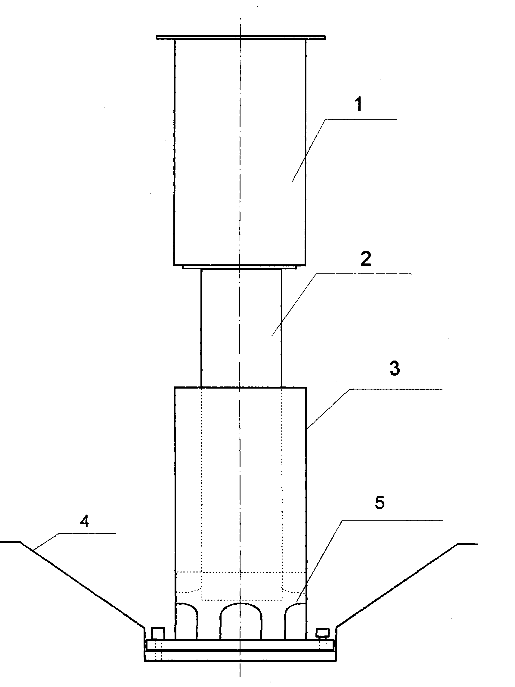 Stock receiving device for air hoister