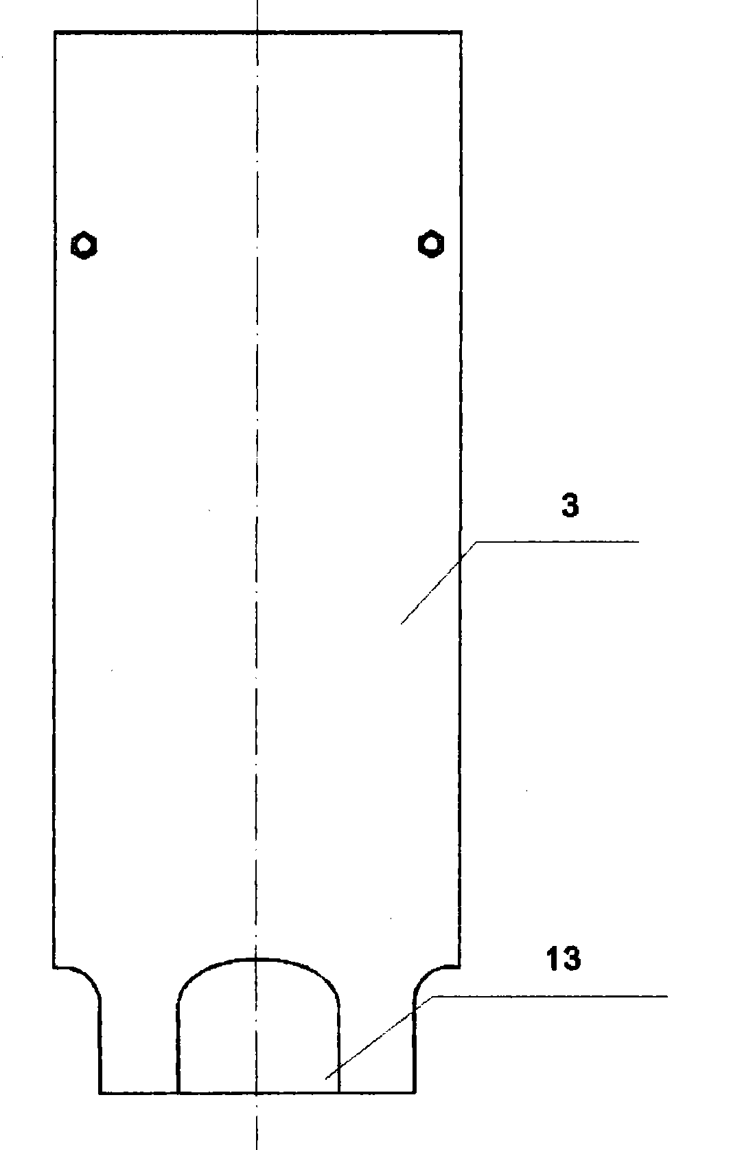 Stock receiving device for air hoister