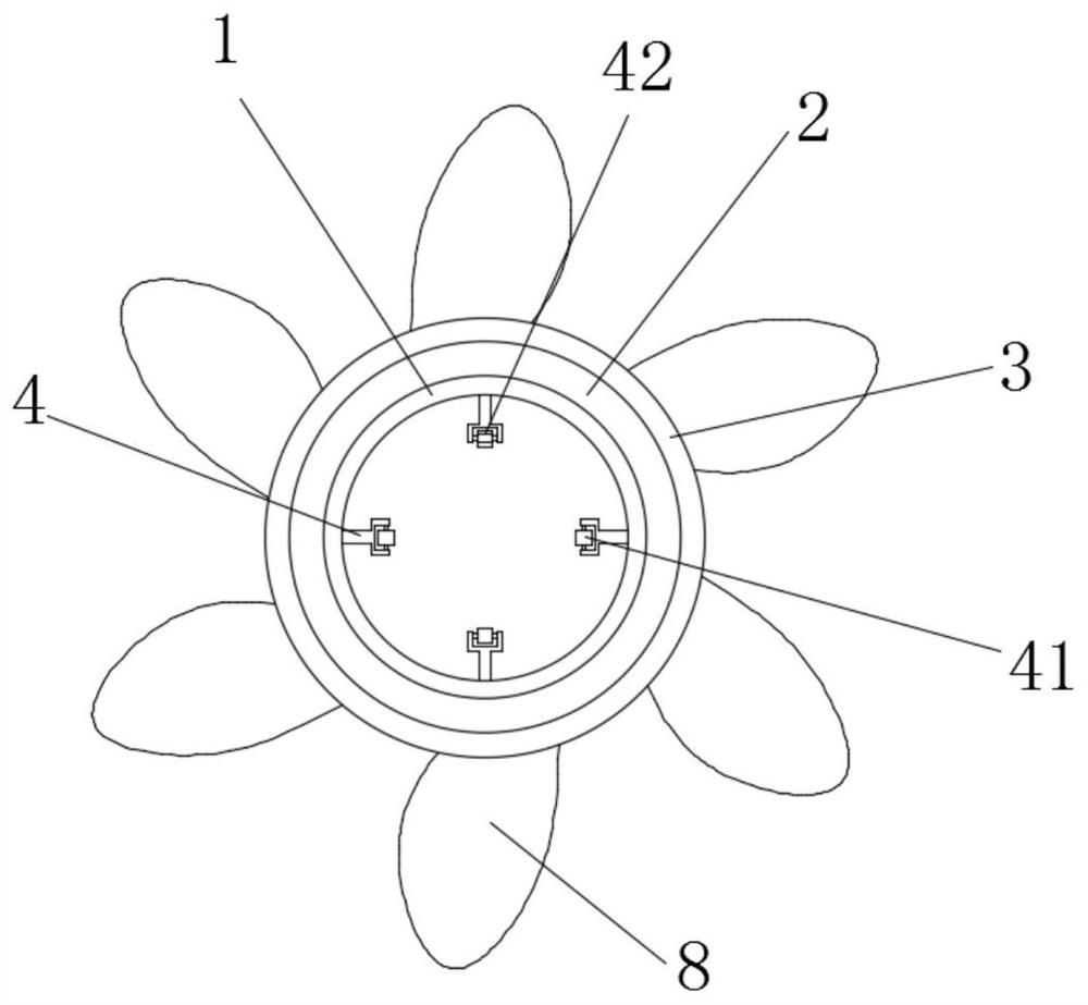 A bird anti-stop and repellent device for an iron tower