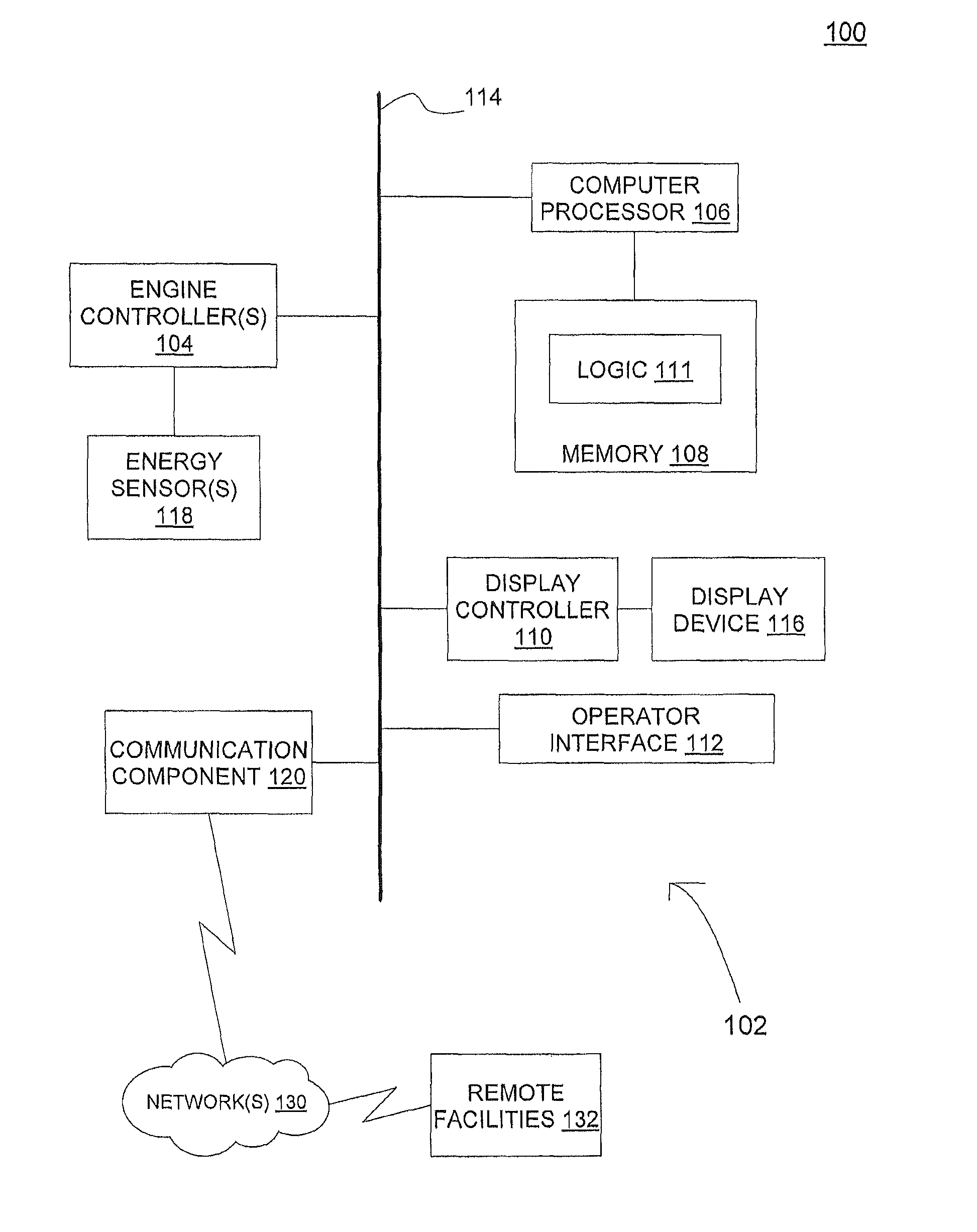 Driver display of energy consumption as a monetary rate