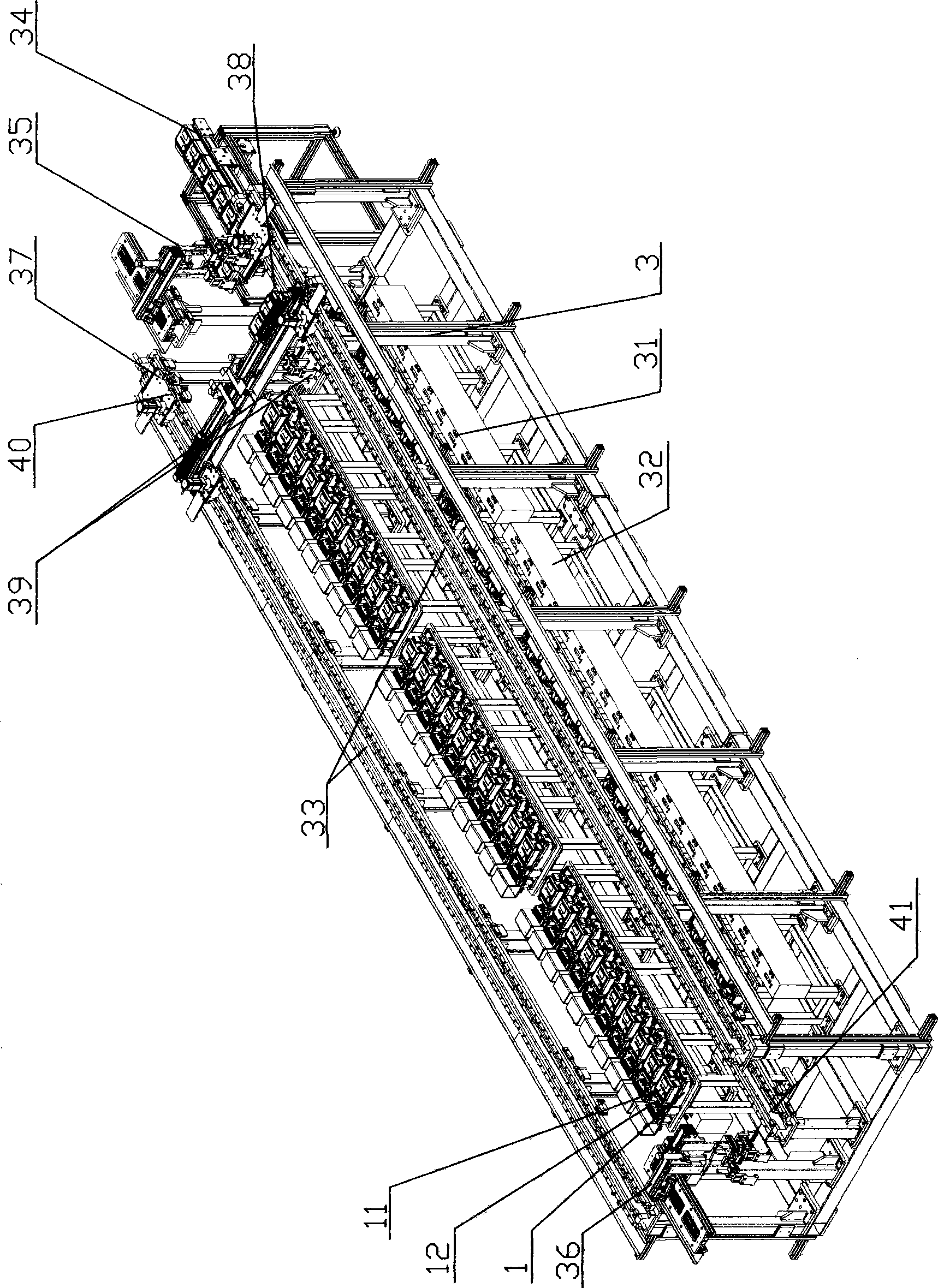Automatic assembly line standard apparatus for electric energy meter calibration