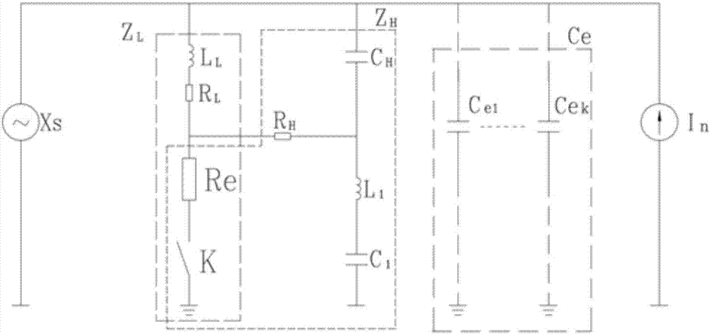 All-pass filtering harmonic-eliminating structure and control method for intermediate-voltage power grid system