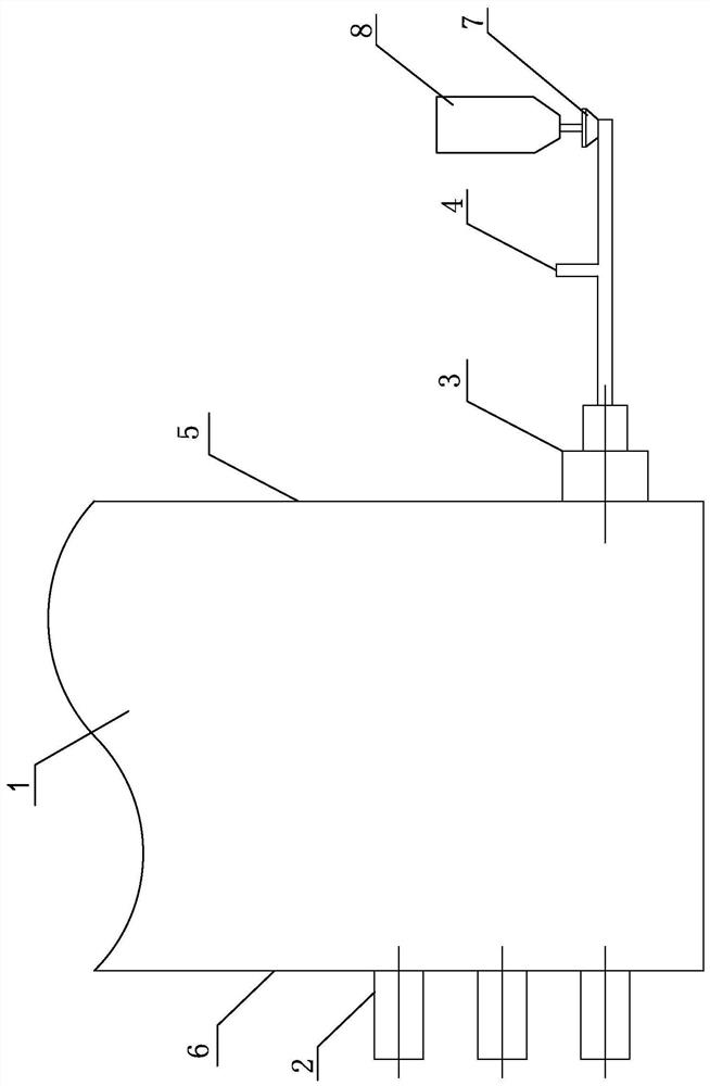 A combustion system and method for a boiler on the front wall or rear wall of a power station